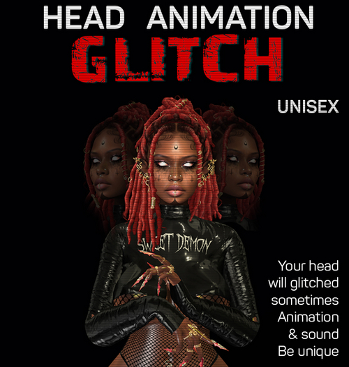 Second Life Marketplace {Amazing} Glitch HEAD animation